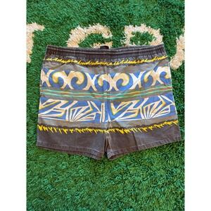 McGregor Swim Trunks Mens Medium Multi Color Excellent Vintage 90s Geometric
